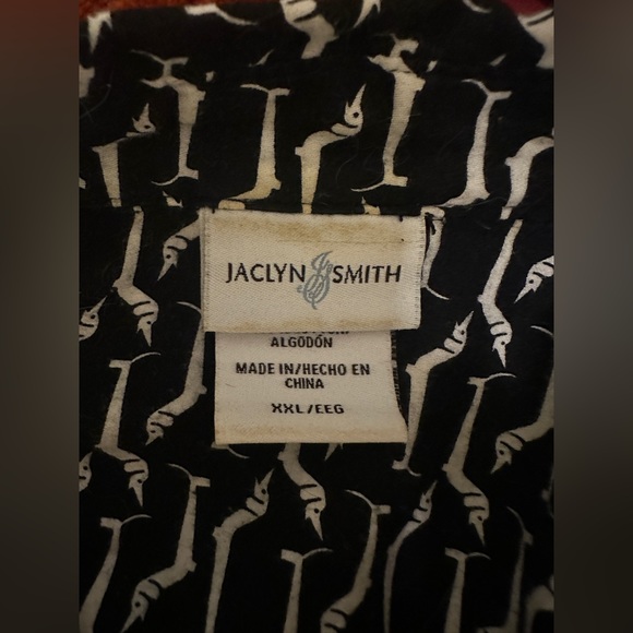 Vintage Jaclyn Smith Dachshund Print Button Up - Picture 12 of 15